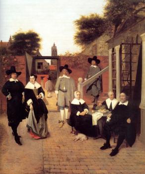皮特爾 德 衚格 Portrait of a Family in a Courtyard in Delft 皮特爾 德 衚格 Portrait of a Family in a Courtyard in Delft